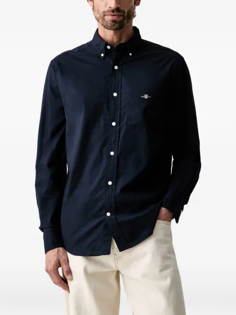 Gant regular logo-embroidered shirt