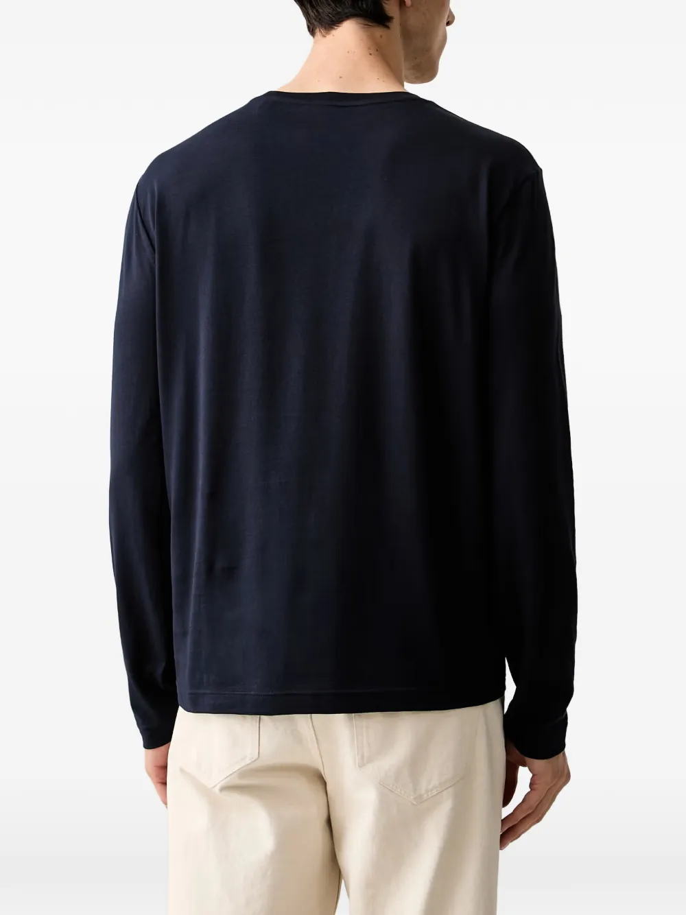 Gant T-shirt met geborduurd logo Blauw