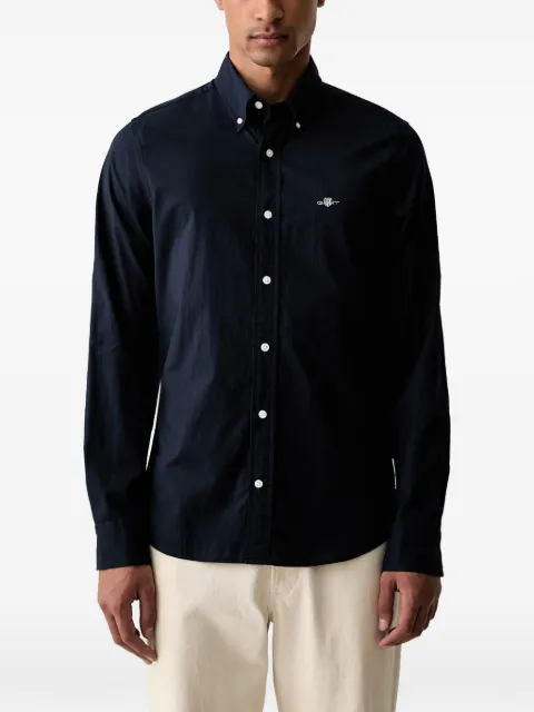 Gant slim embroidered-logo shirt