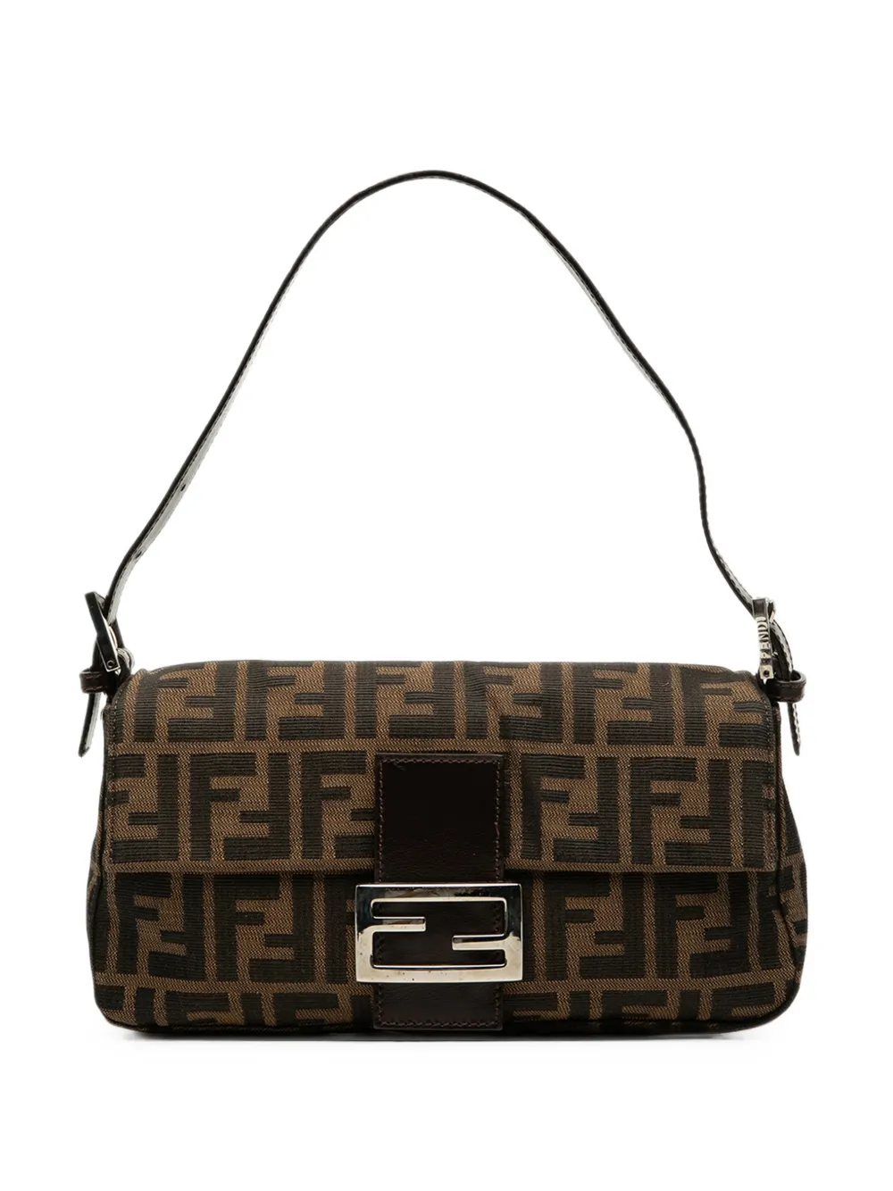 Fendi Pre-Owned 2000-2010 Zucca Canvas Baguette shoulder bag - Braun