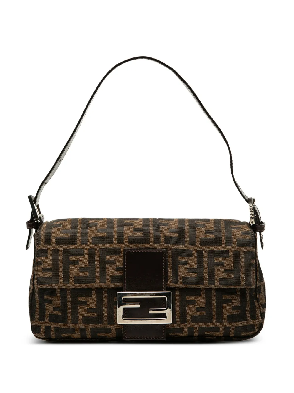 Fendi Pre-Owned 2000-2010 Zucca Canvas Baguette shoulder bag - Marrone