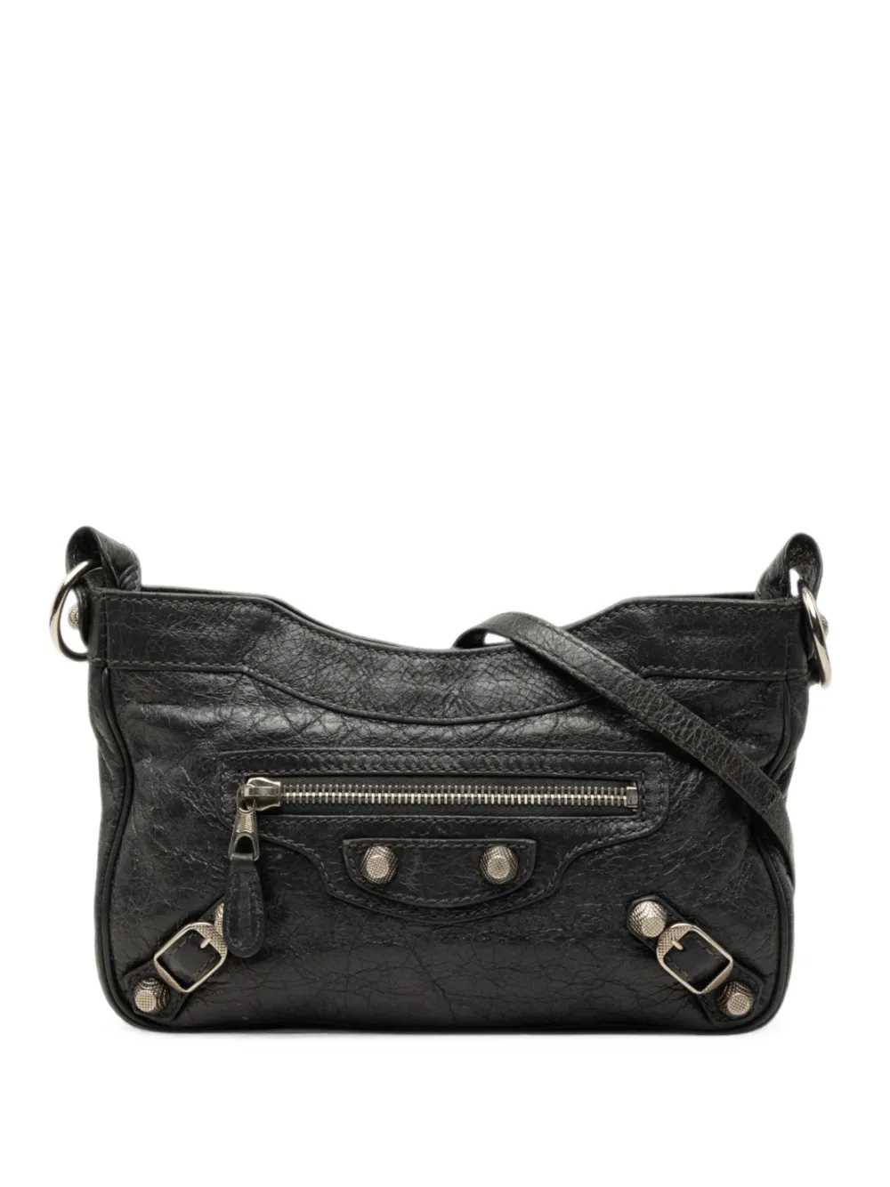Balenciaga Pre-Owned 2018-2026 Lambskin Motocross Giant 12 Hip crossbody bag - Nero