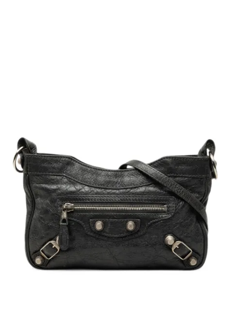 Balenciaga Pre-Owned 2018-2026 Lambskin Motocross Giant 12 Hip crossbody bag