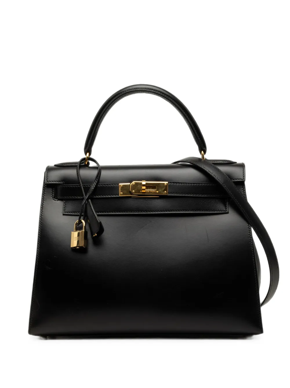 Hermès Pre-Owned 1993 Box Calf Kelly Sellier 28 satchel - Schwarz