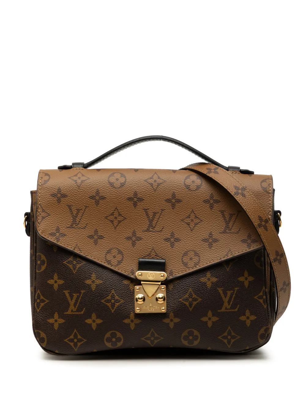 Louis Vuitton Pre-Owned 2017 Monogram Reverse Pochette Metis satchel - Brown