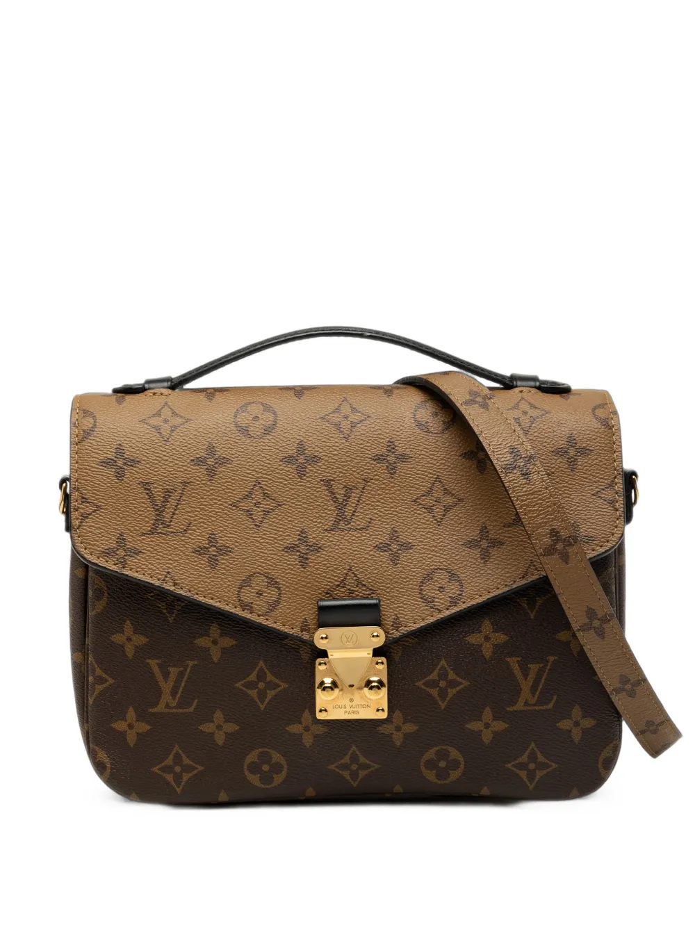 Louis Vuitton Pre-Owned 2021 Monogram Reverse Pochette Metis satchel - Marrone