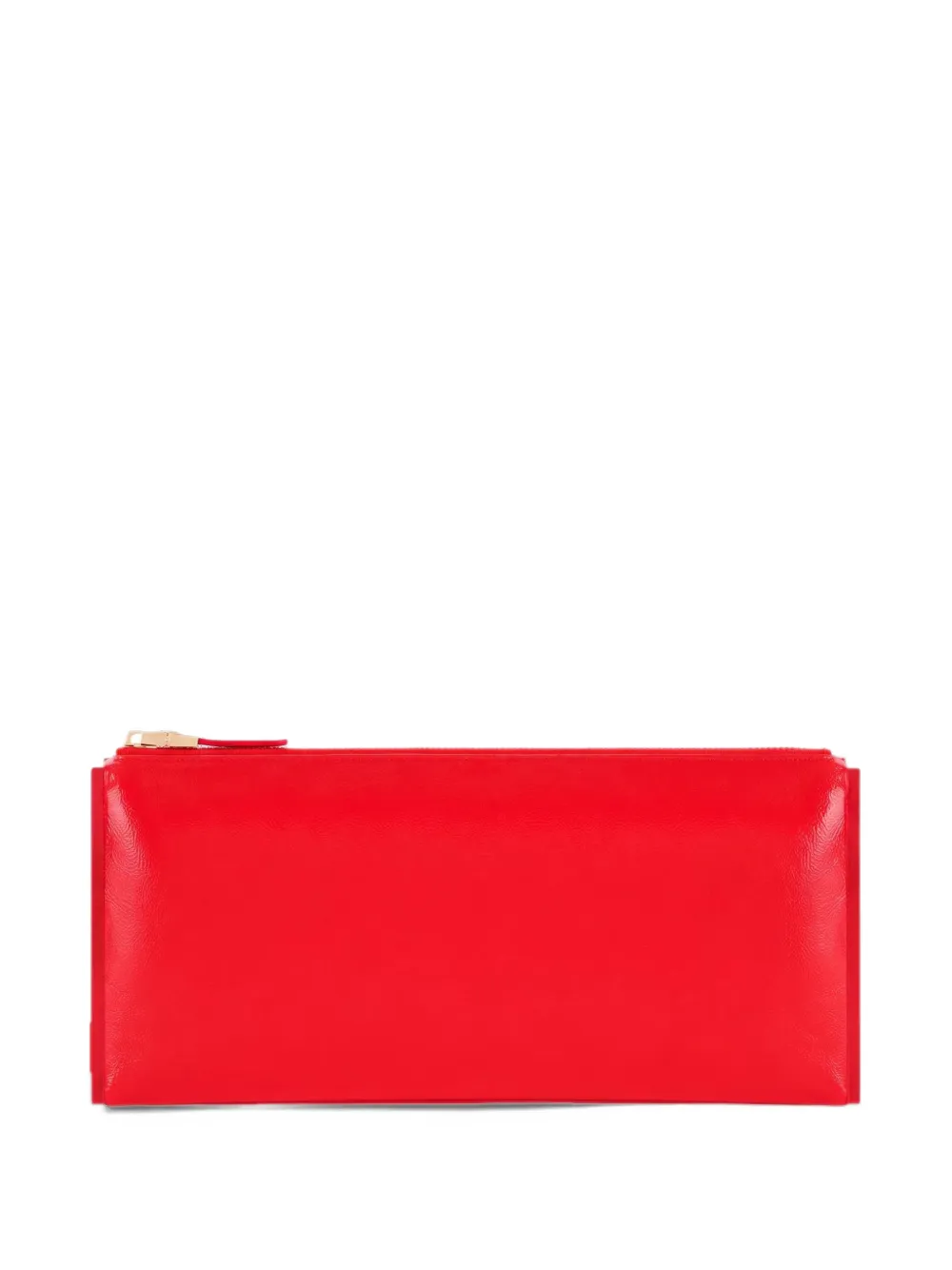 Elisabetta Franchi patent-leather clutch bag - Rosso
