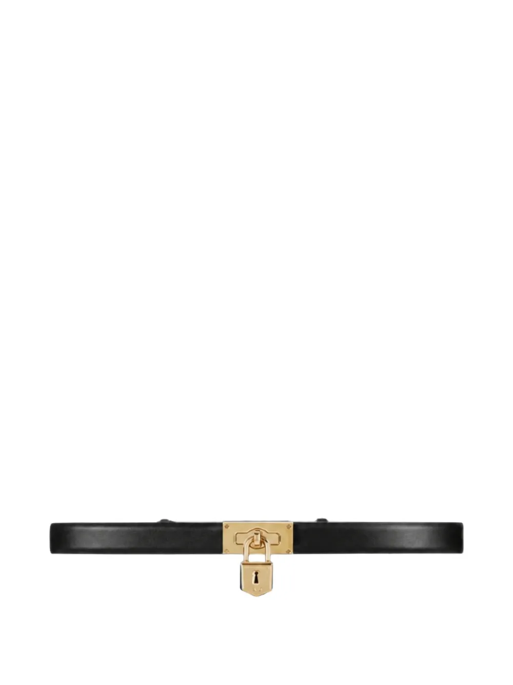 Elisabetta Franchi padlock-detail leather belt - Nero