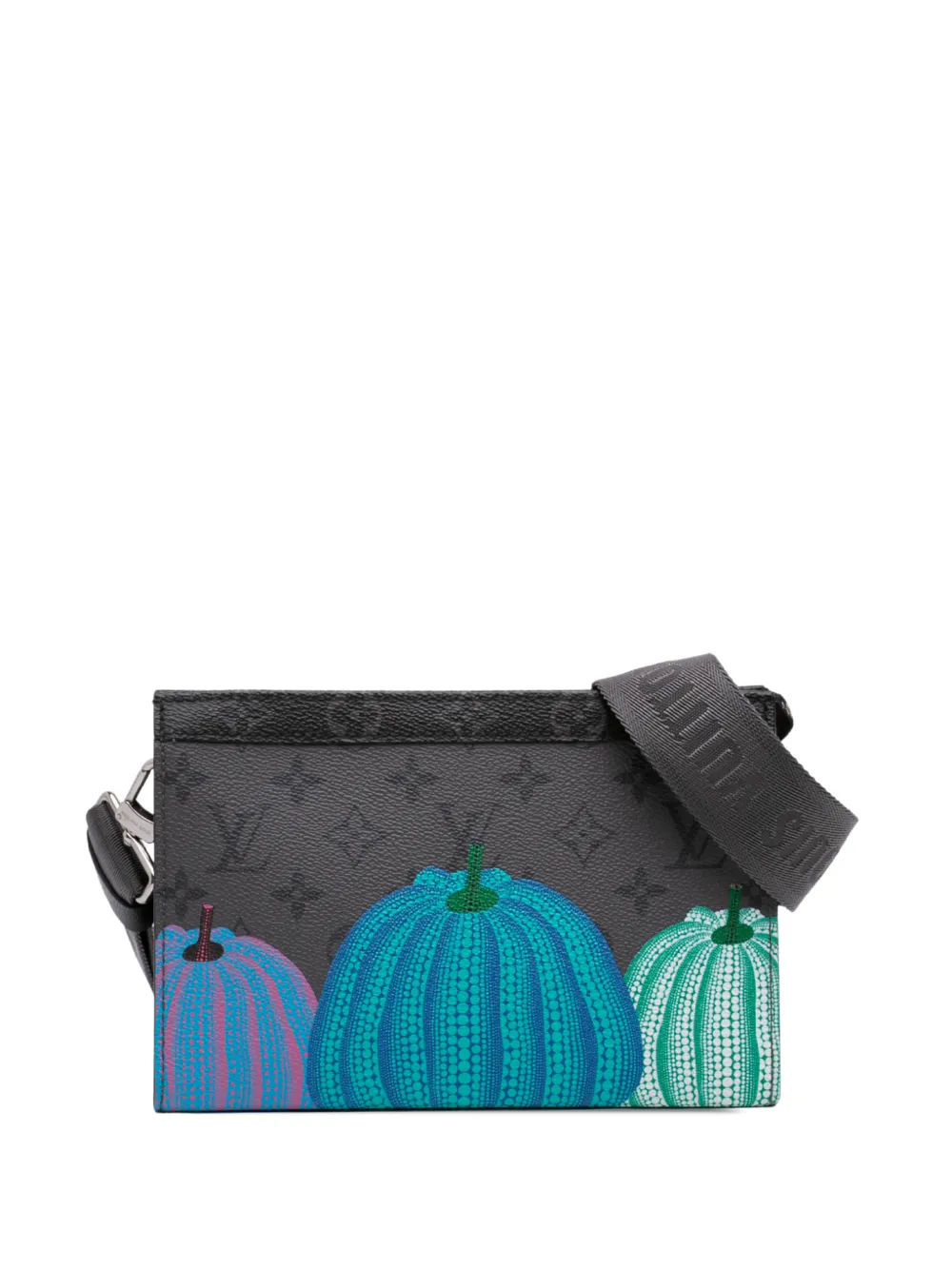 Louis Vuitton Pre-Owned 2021-2026 Yayoi Kusama Monogram Eclipse Reverse Pumpkin Wearable Wallet crossbody bag - Grau