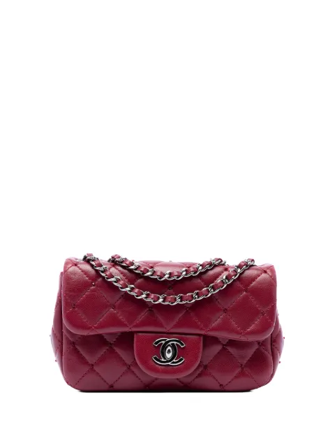 CHANEL Pre-Owned 2012-2013 Extra Mini Rectangular Classic Lambskin Single Flap crossbody bag