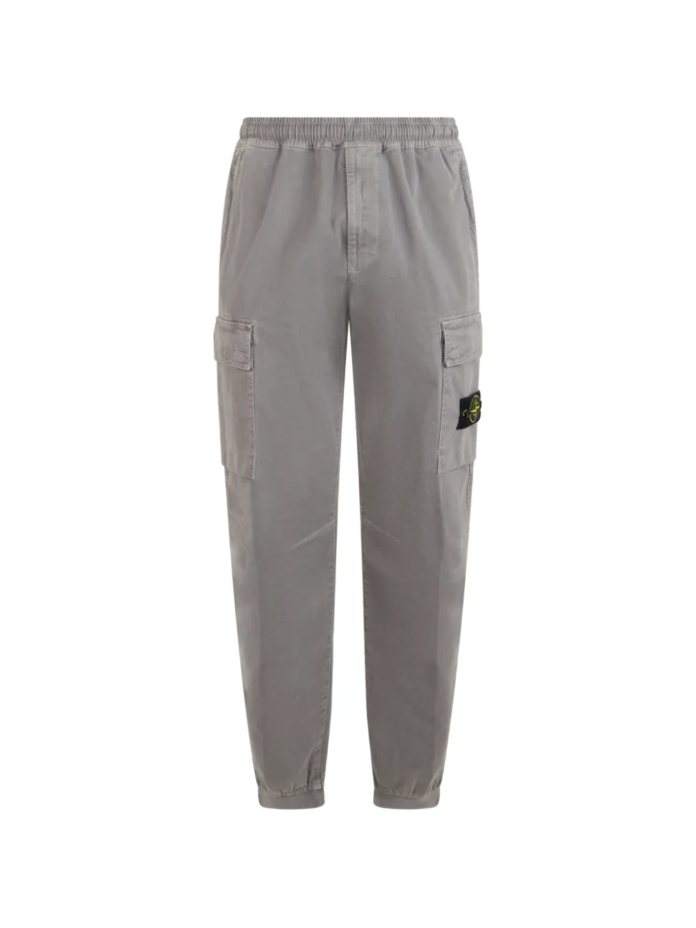 Stone Island stretch organic broken twill cotton 'old' effect - Grigio