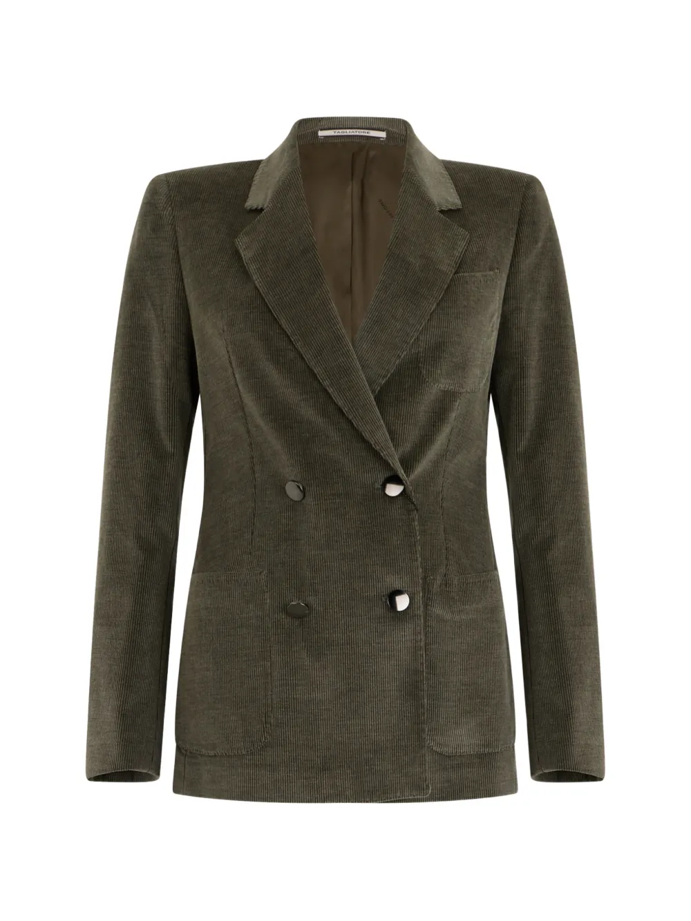 Tagliatore Blazer doppiopetto a coste - Verde