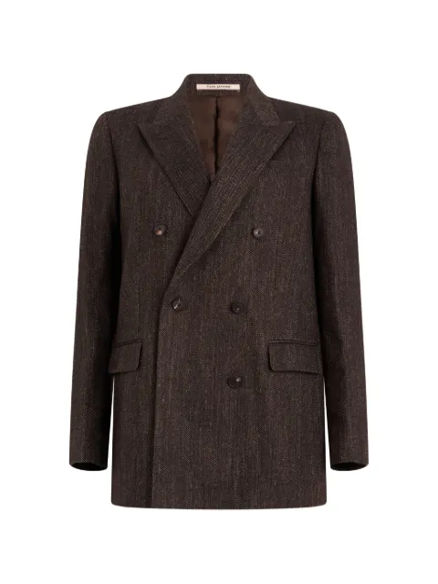 Tagliatore Jasmine herringbone double-breasted jacket