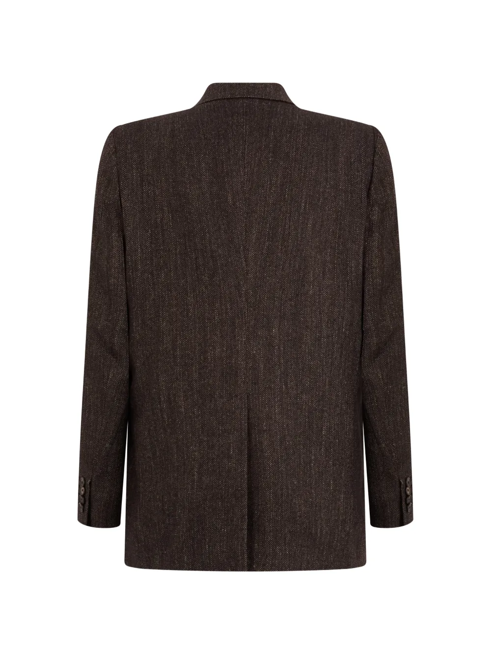 Tagliatore Jasmine herringbone double-breasted jacket Bruin