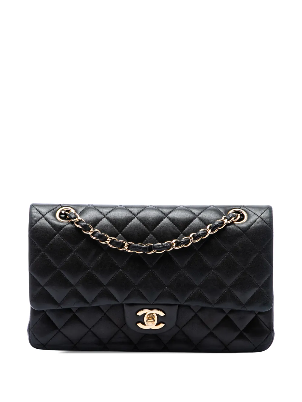 CHANEL Pre-Owned 2012 Medium Classic Lambskin Double Flap shoulder bag - Schwarz