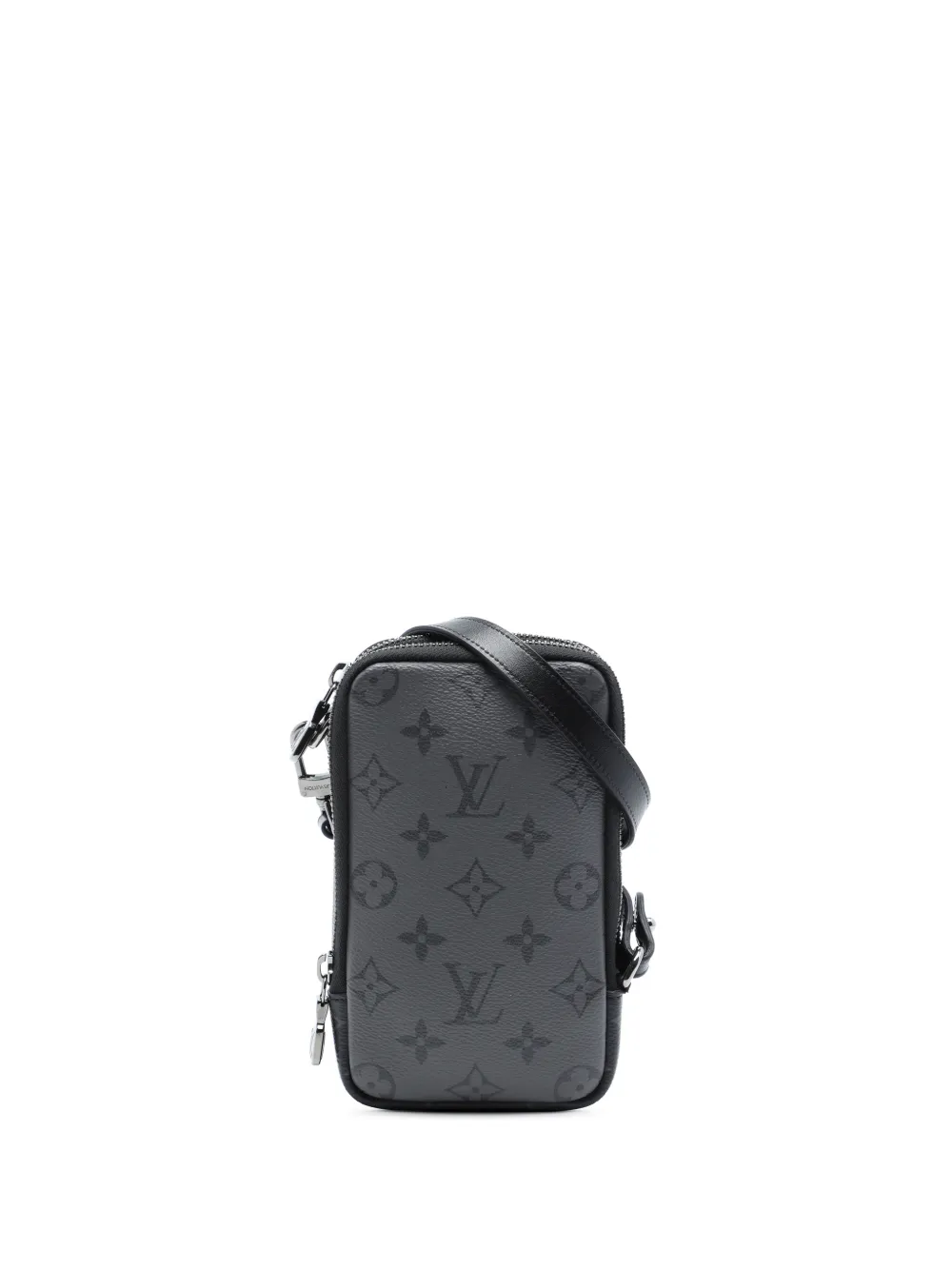 Louis Vuitton Pre-Owned 2020 Monogram Eclipse Reverse Double Phone Pouch crossbody bag - Nero