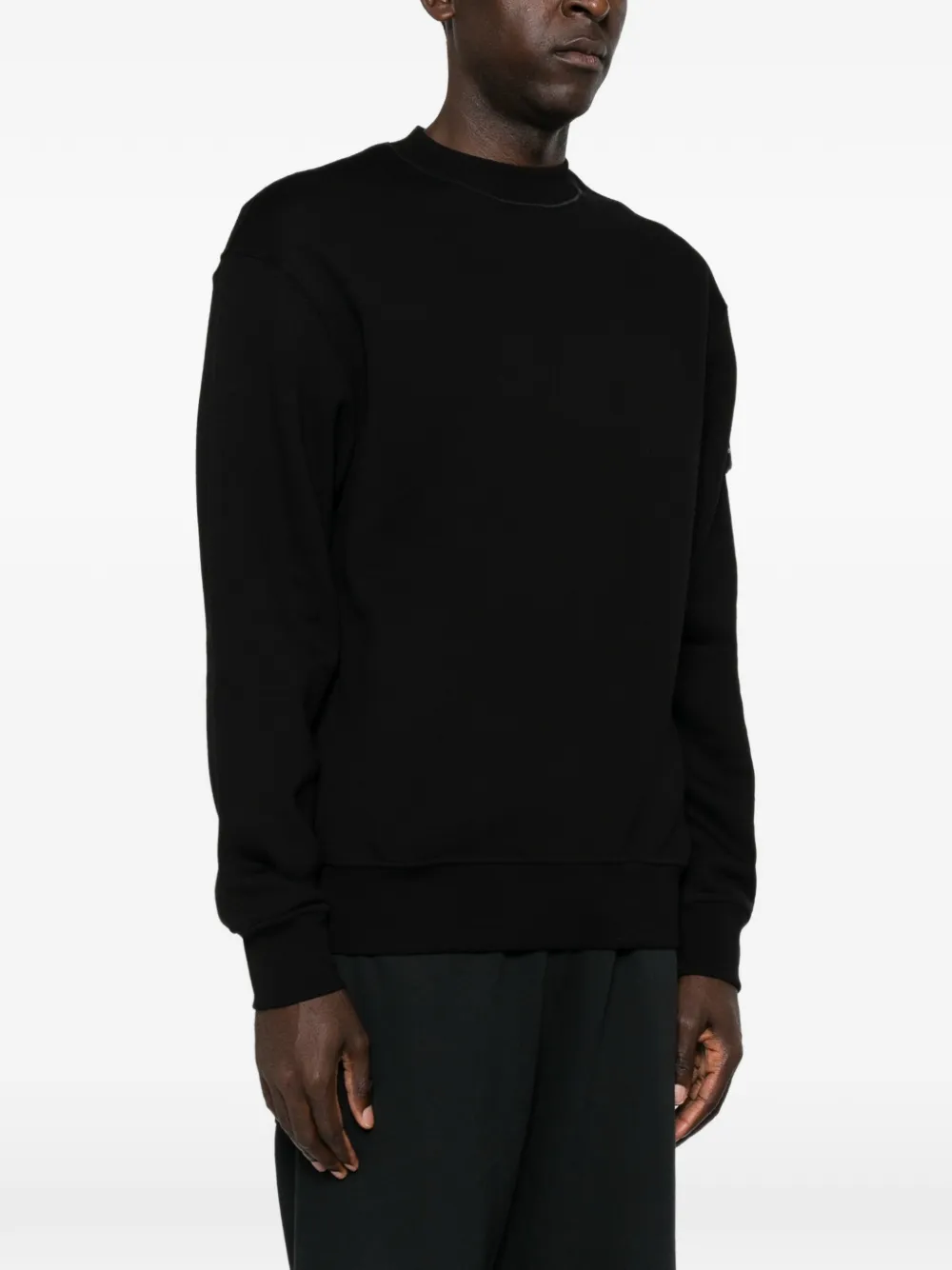 Stone Island Trui met logopatch Zwart