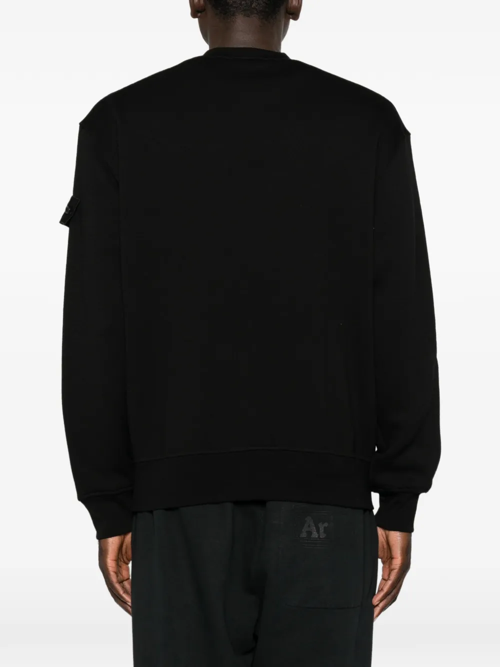 Stone Island Trui met logopatch Zwart