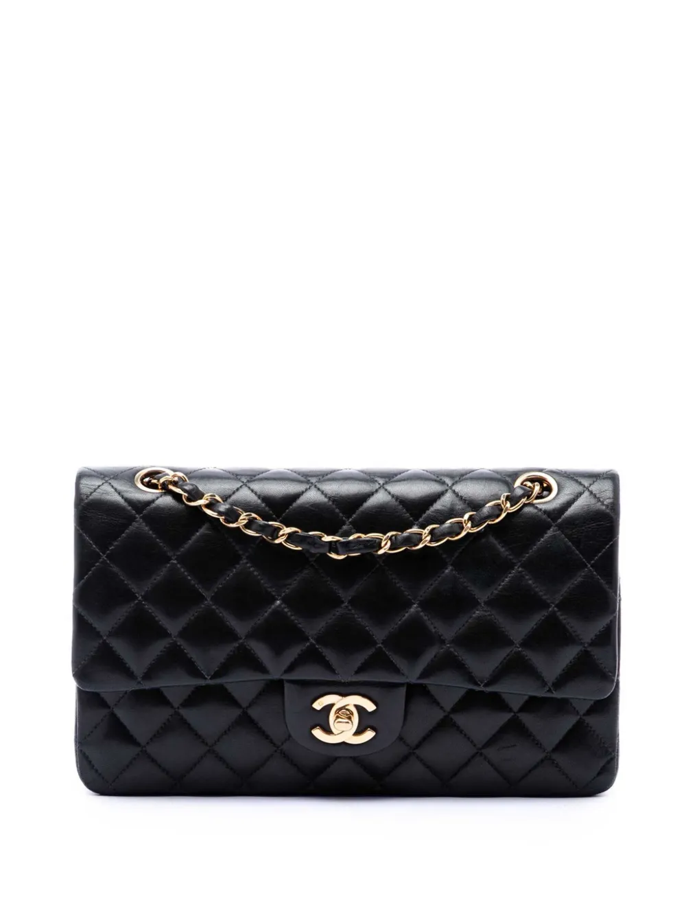 CHANEL Pre-Owned 2004-2005 Medium Classic Lambskin Double Flap shoulder bag - Schwarz