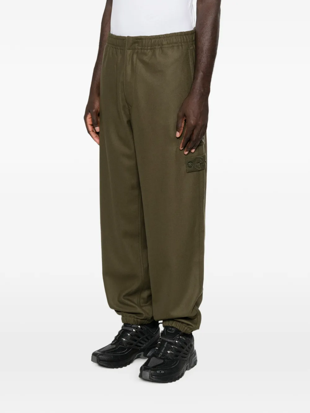 Stone Island Trainingsbroek met logopatch Groen