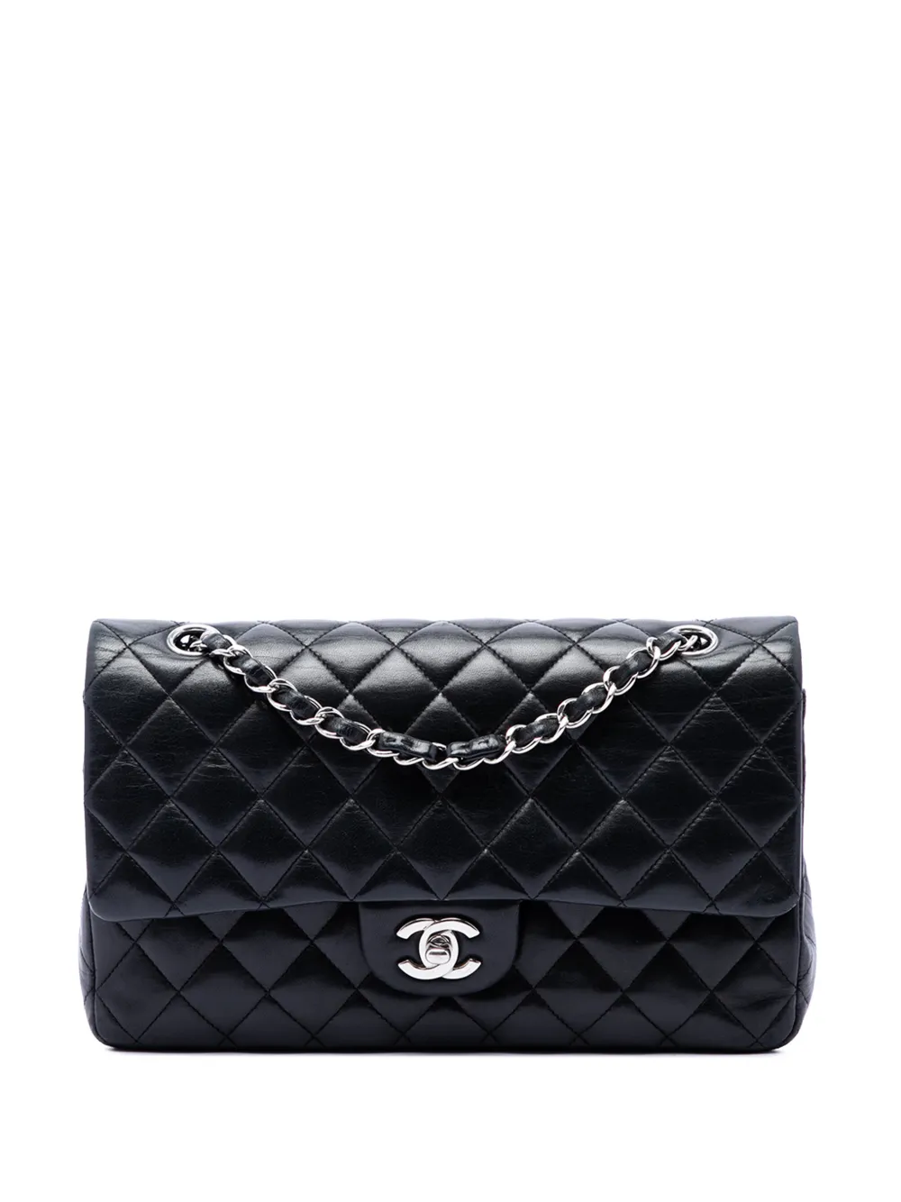CHANEL Pre-Owned 2009-2010 Medium Classic Lambskin Double Flap shoulder bag - Schwarz