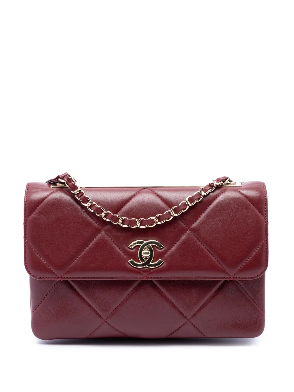 CHANEL Pre-Owned 2019 Quilted Lambskin Trendy CC Flap shoulder bag - Red