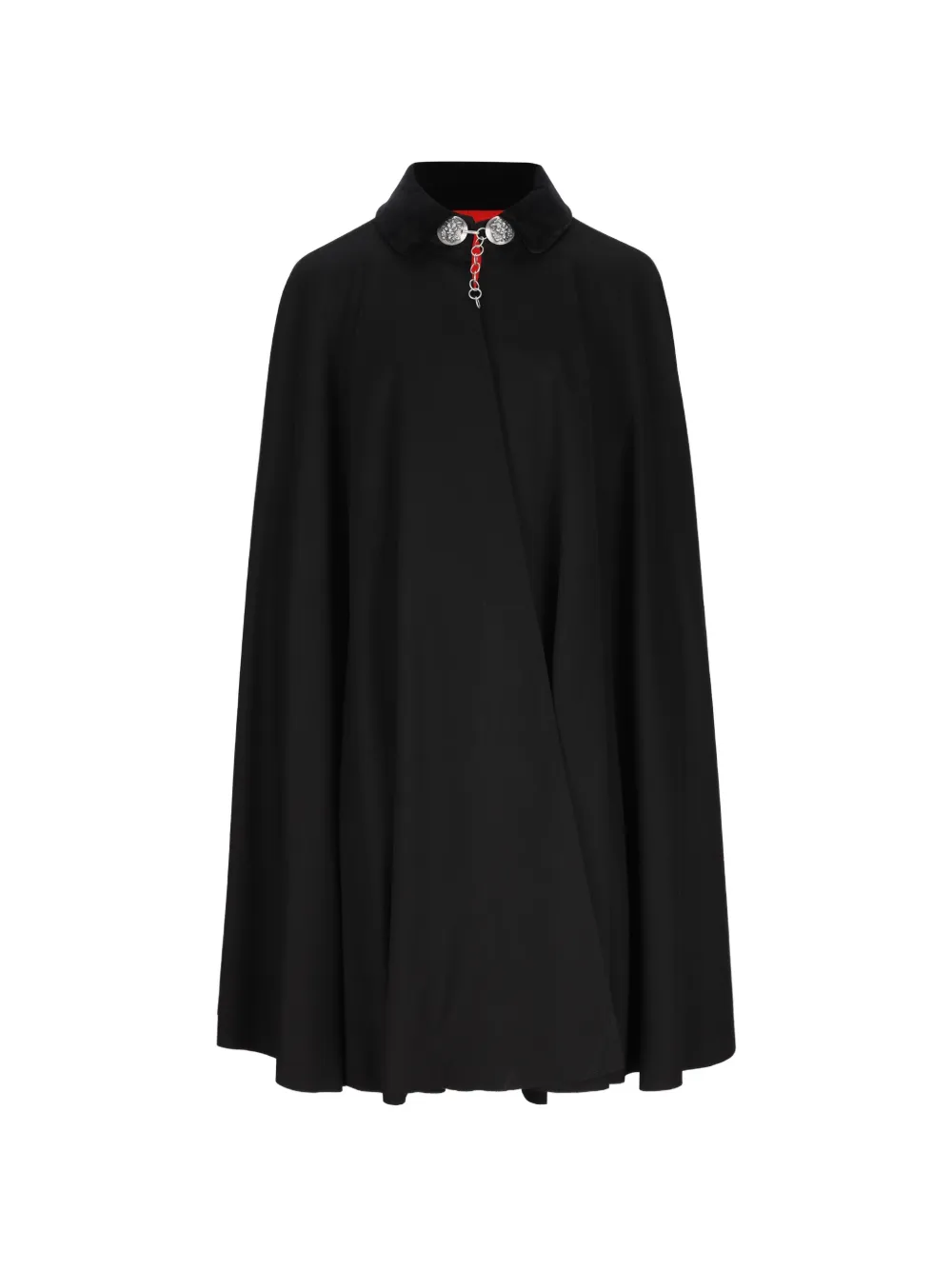 IL TABARRO Ambasciata velvet-collar cape - Schwarz