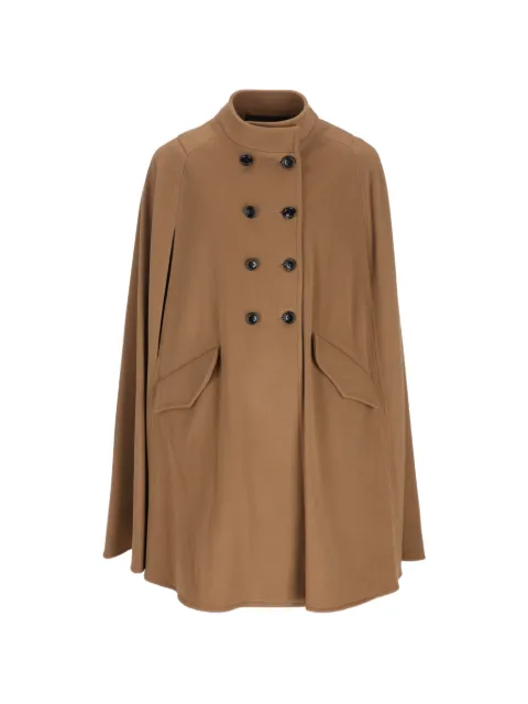 IL TABARRO Hepburn double-breasted high-neck cape