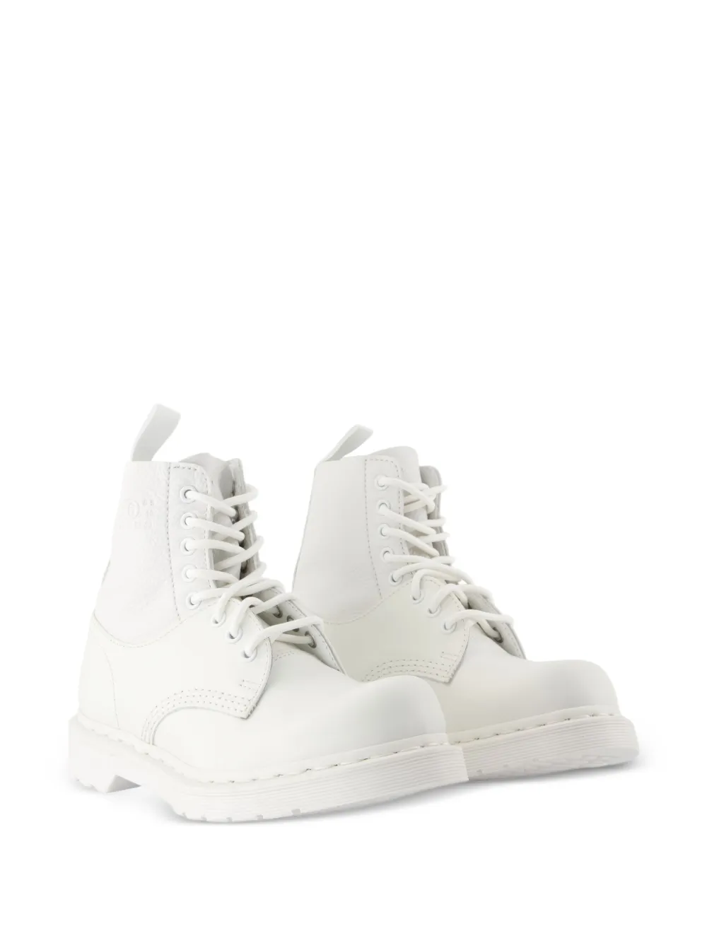 MM6 Maison Margiela x Dr. Martens 1460 lace-up ankle boots Wit