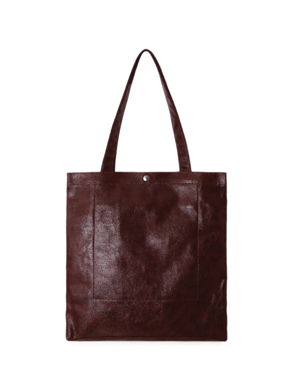Lancaster crinkled-finish tote bag - Rot