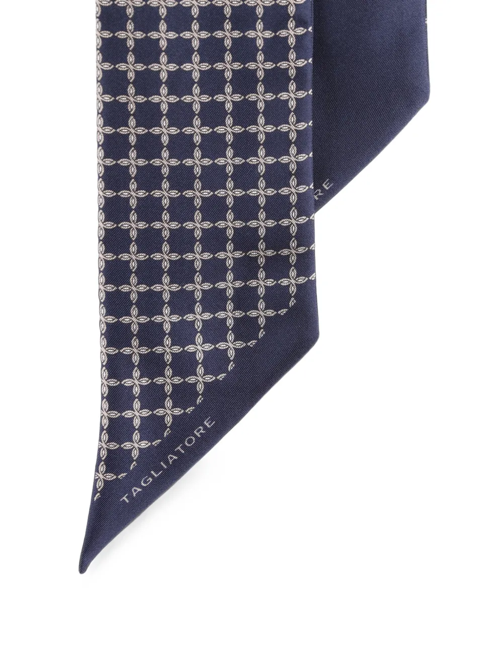 Tagliatore Sjaal met geometrische print Blauw