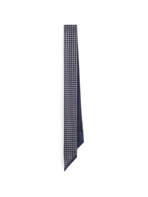 Tagliatore geometric-print silk scarf