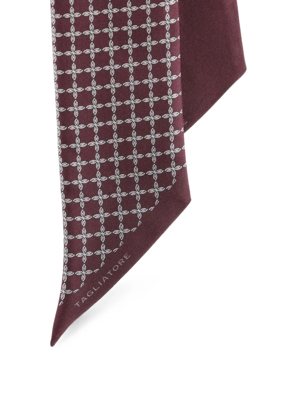 Tagliatore Sjaal met geometrische print Rood
