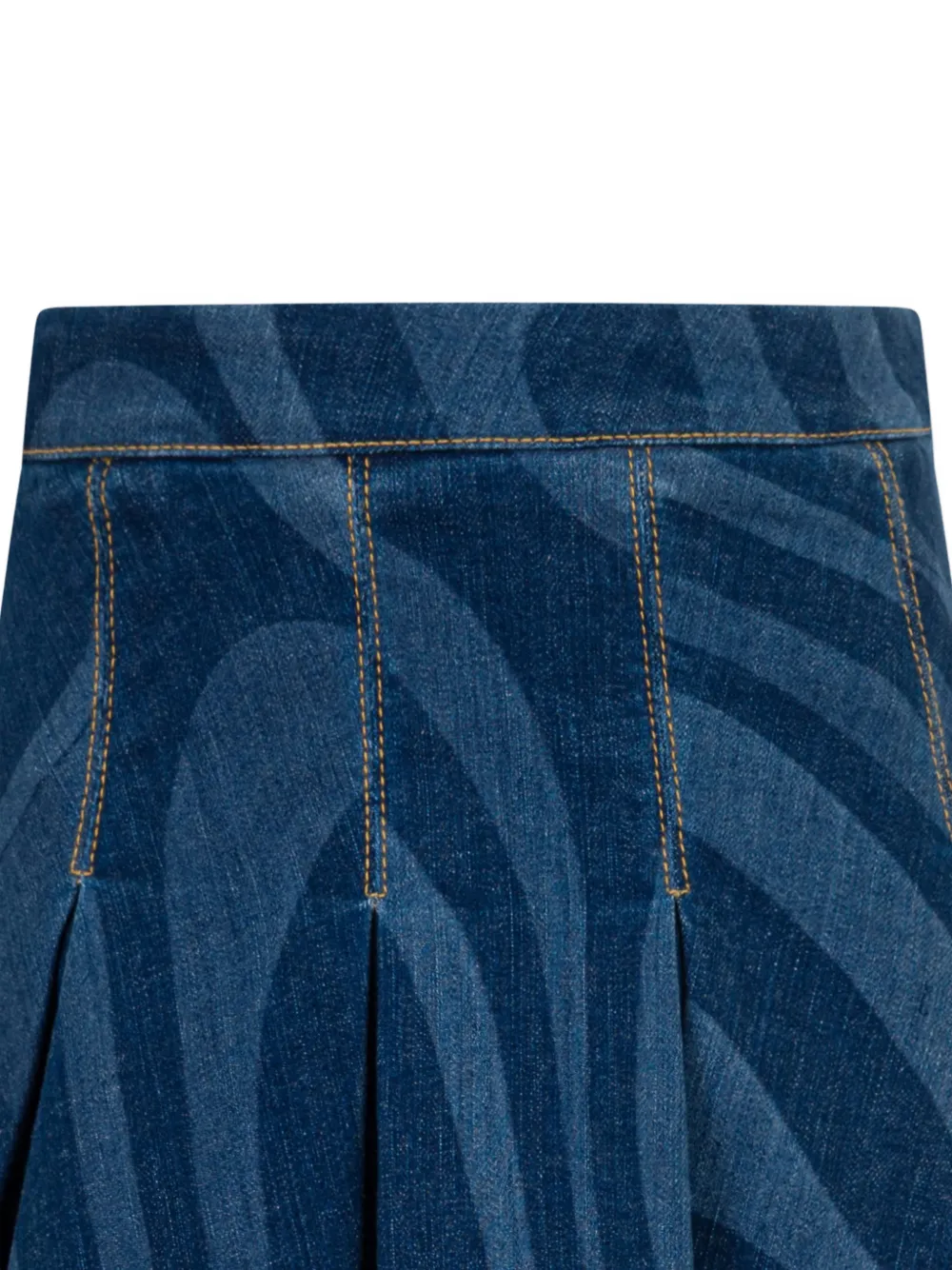 PUCCI Junior Plooirok met Marmo-print Blauw