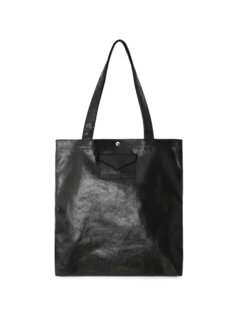 Lancaster crinkled-effect  tote bag