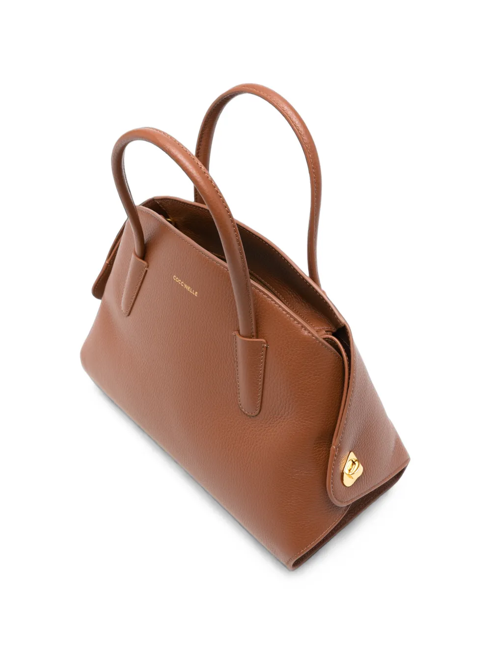 Coccinelle Tylde shopper van bewerkt leer Bruin