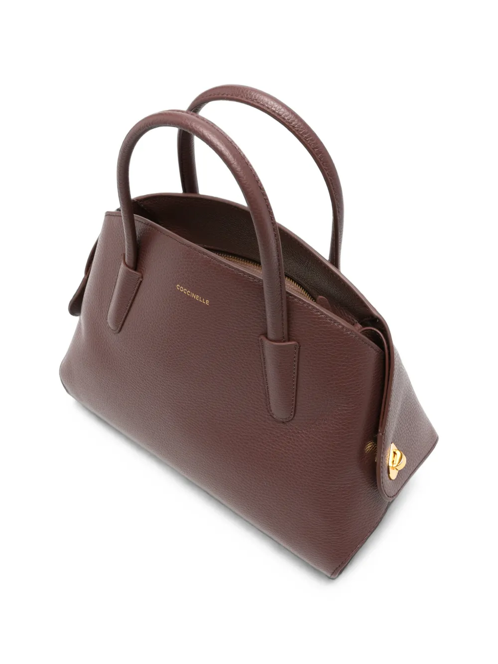Coccinelle Tylde shopper van bewerkt leer Bruin