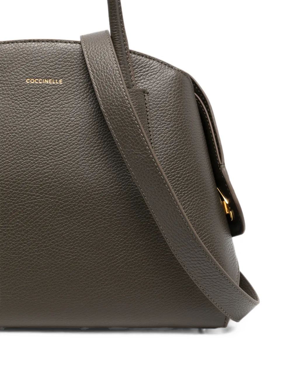 Coccinelle Tylde shopper van bewerkt leer Bruin