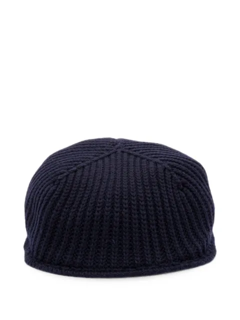 Altea ribbed-knit wool flat beret