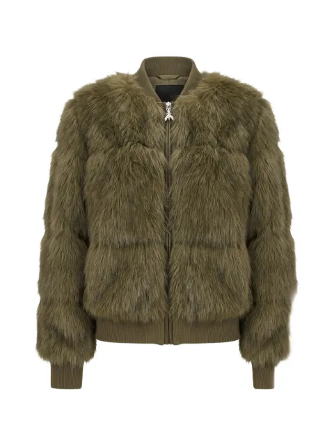 Patrizia Pepe faux-fur ribbed-trim jacket