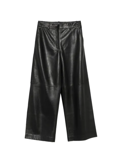 P.A.R.O.S.H. wide-leg leather trousers