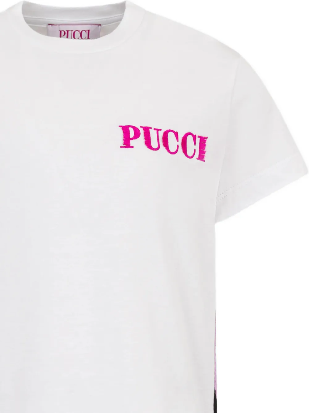 PUCCI Junior T-shirt met strik Wit