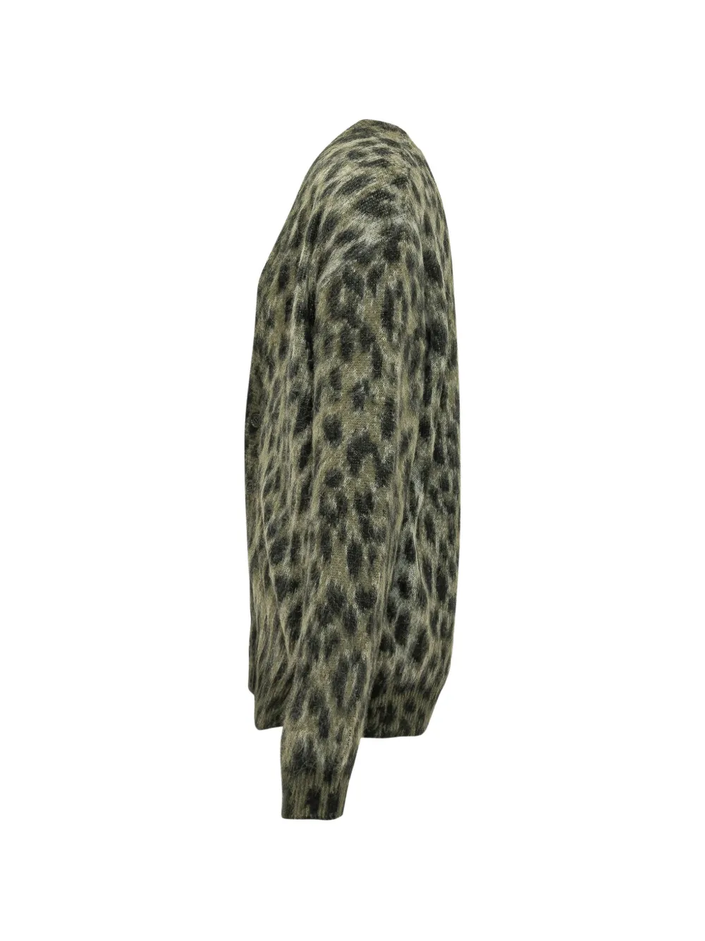 Laneus Vest met luipaardprint Groen