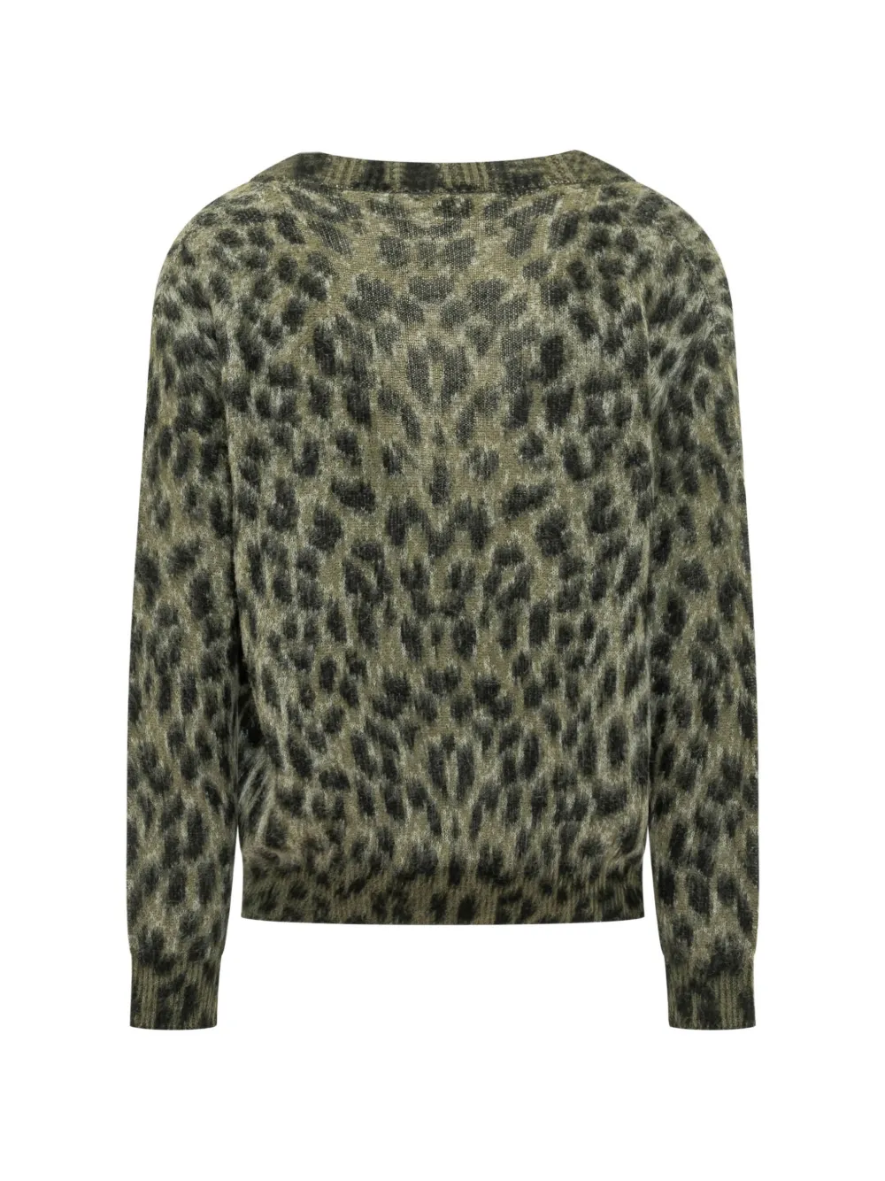Laneus Vest met luipaardprint Groen