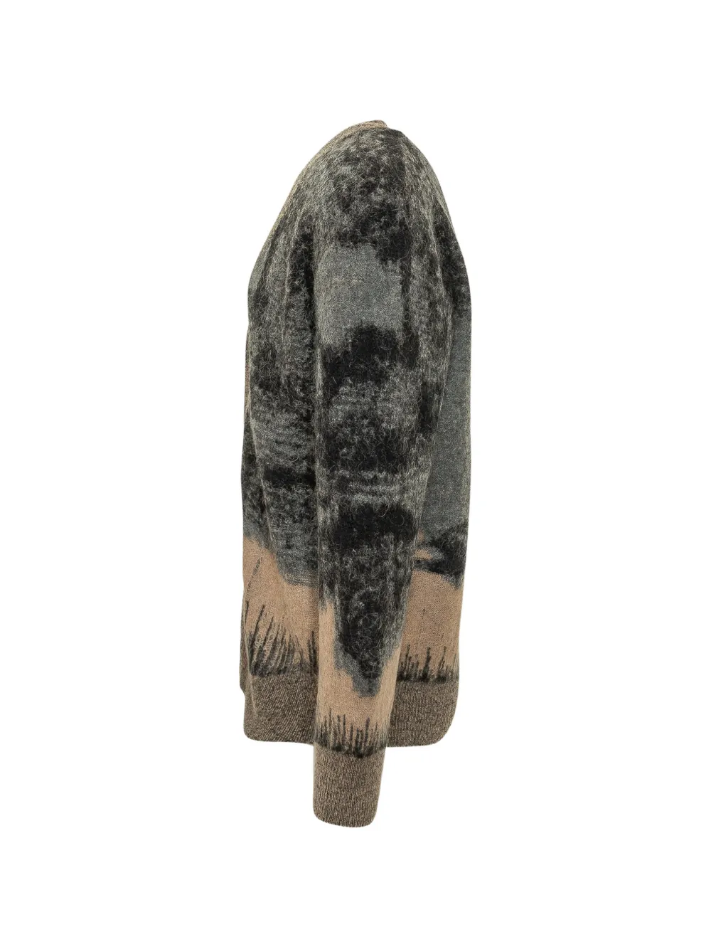 Laneus Intarsia vest Grijs