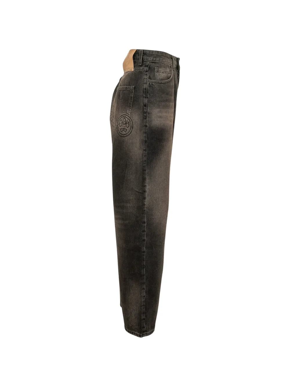 BARROW logo-embroidered carpenter jeans Bruin