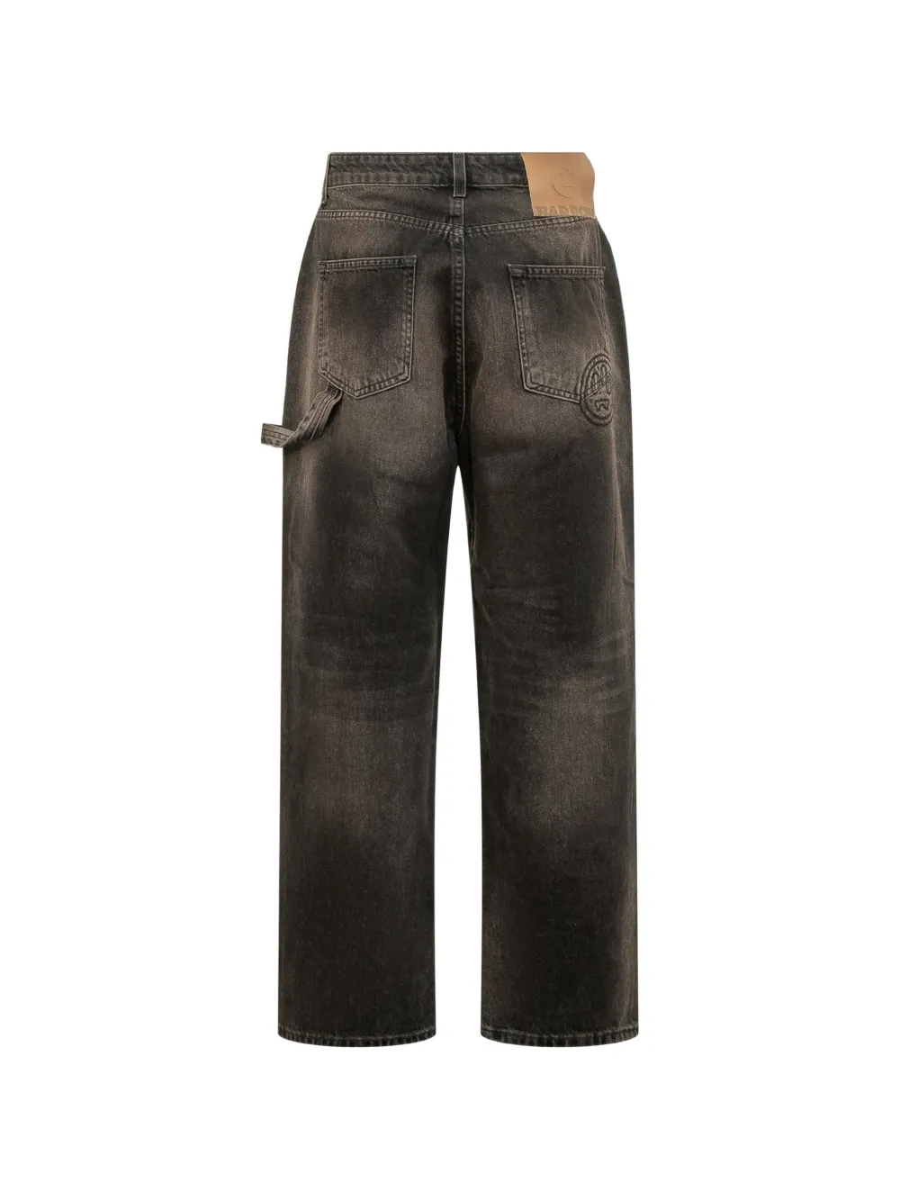 BARROW logo-embroidered carpenter jeans Bruin