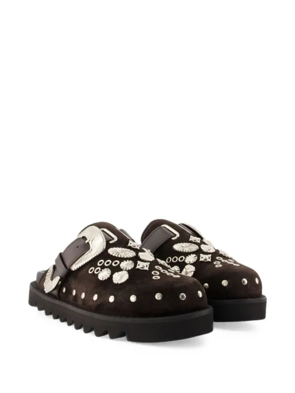Toga Pulla Embellished buckle-fastening Mules | ブラウン | FARFETCH JP
