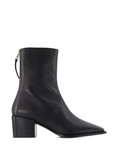 Aeyde Amina square-toe ankle boots