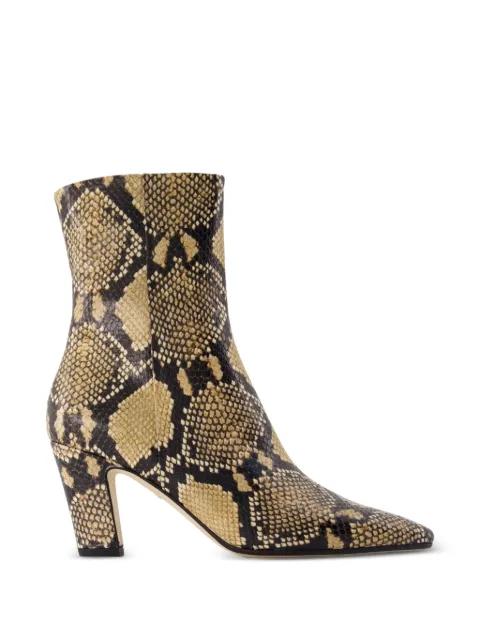Aeyde Maris snake-effect ankle boots
